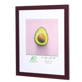 FrameWorks 2-Pack, 11x14 Matted to 8x10 Picture Frame, Mahogany – Classic Wooden Photo Frame with Tempered Glass, Modern Matte Finish for Prints, Posters, Certificates & Wall Decor – Gallery-Ready