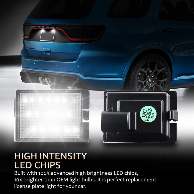D-Lumina LED License Plate Lights Assembly Compatible with 2014-2020 Dodge