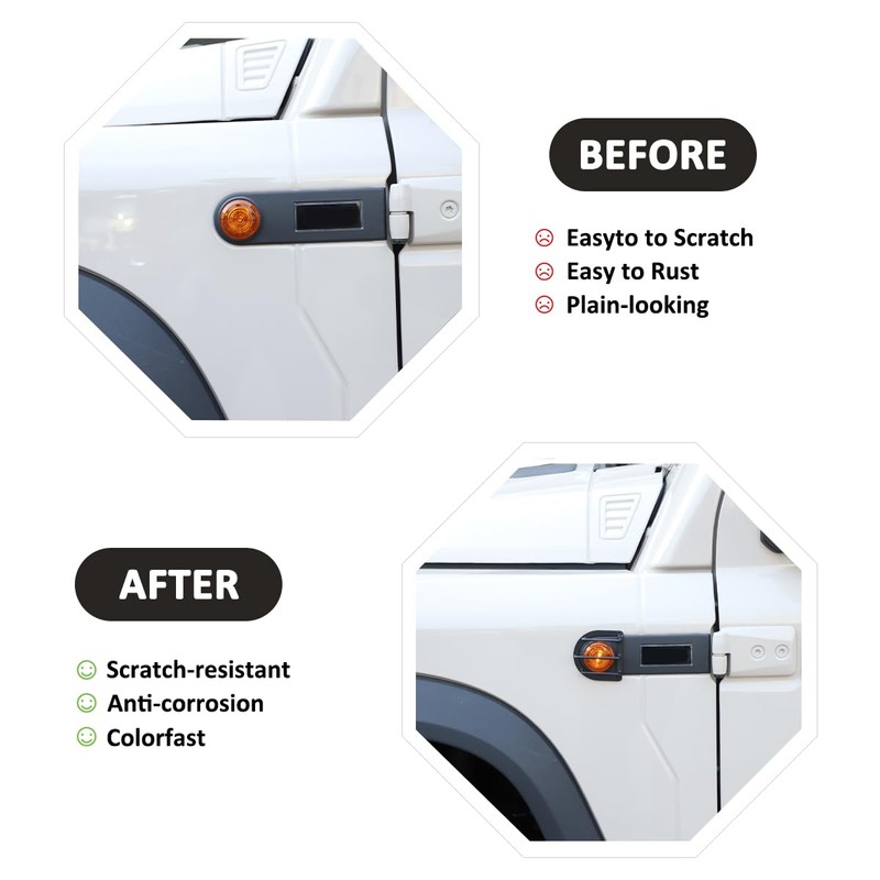 Car Headlight Protector Cover Compatible with Grenadier 2020-2024 Car Tail