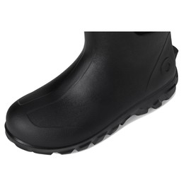 BOGS Women's Classic Seamless Mid Rain Boot, Black, 8