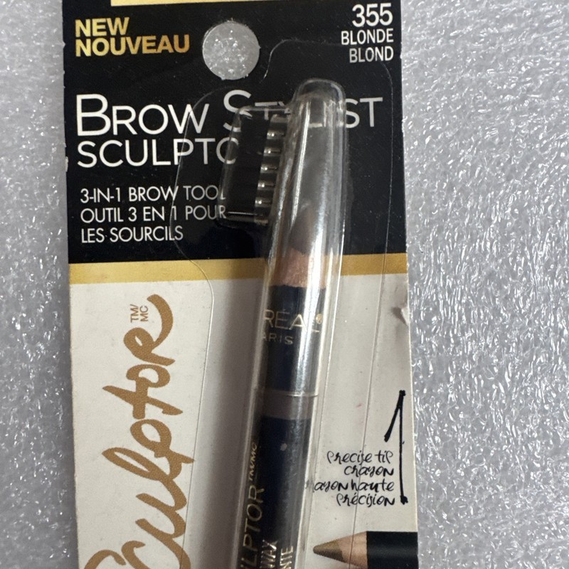 L'Oréal Paris Brow Stylist Sculptor 3-in-1 Brow Tool, 355 Blonde