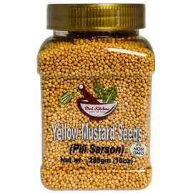 Desi Kitchen Yellow Mustard Seeds (Pili Sarson) 10 oz (285g)