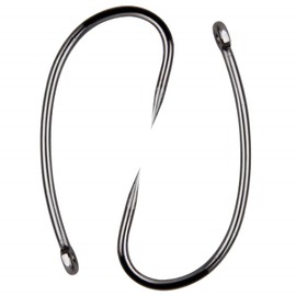 Barbless Carp Fishing Hooks, 100pcs Carp Hooks Barbless Fish Hooks Circle Hook Freshwater Saltwater Fly Tying Hooks Carp Hair Fishing Tackle