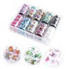 FRCOLOR 10pcs Butterfly Nail Art Stickers Nail Wraps Decals for