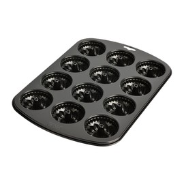Kaiser Inspiration Gugelhupf muffin pan, for 12 muffins, standard size non-stick coated, short baking time for sweet and savory recipes, 38 x 27 cm