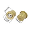 sourcing map Household Cabinet Door Brass Ball Catch 8 mm