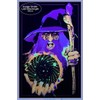Scorpio Posters Mystic Wizard - Flocked Blacklight Poster - 23"
