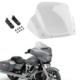 Kiawnia 14" Windshield for Harley Street Glide CVO FLHXSE 2023-2024 Wind Shield Windscreen Air Deflector Compatible for Harley Street Glide CVO 2024 (Black)