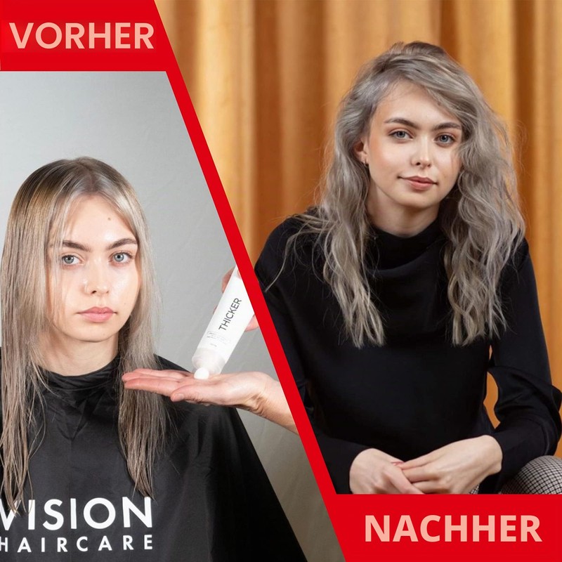 Vision Haircare Thicker Volume Cream for Thin and Fine Hair,