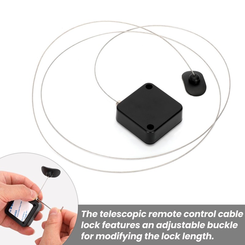 6.5 Ft Retractable Remote Control Safety Lock Tether, Remote Control