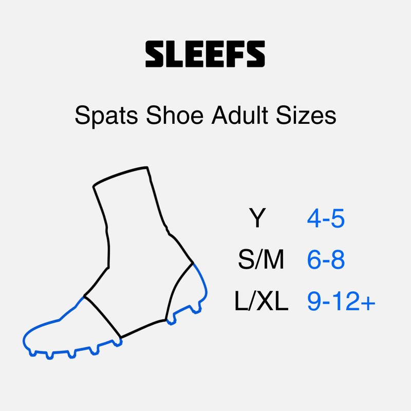 Solid Spats/Cleat Covers (Black, L/XL)