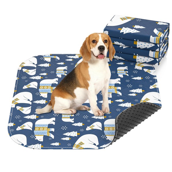 Lepark Pattern Washable Pee Pad for Dogs of 2Pack -