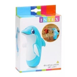 Intex Muñeco Inflable Delfín Punching Bag Intex Para Niño 97x61cm