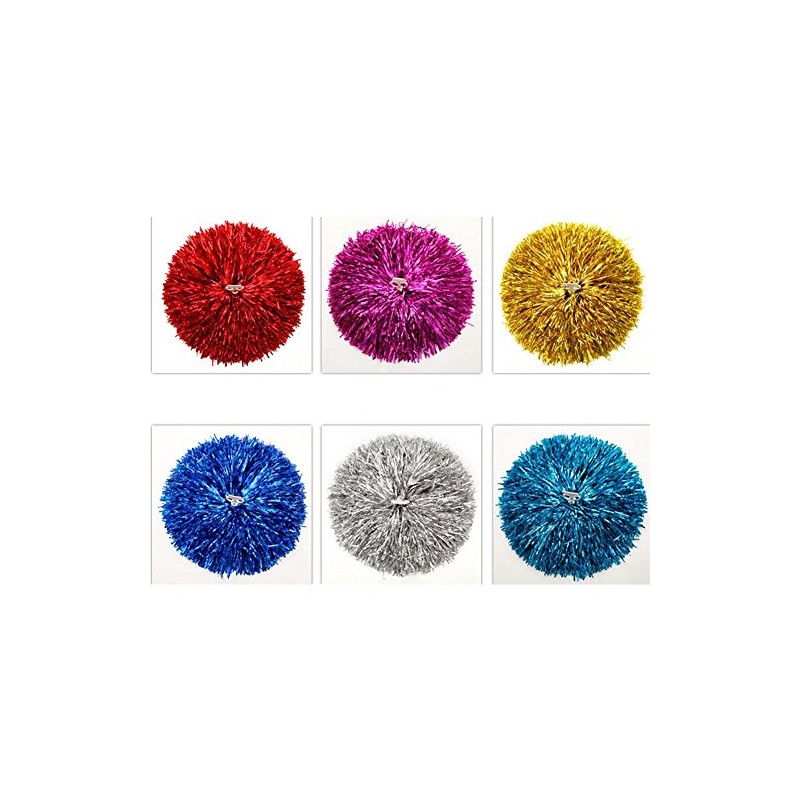 Fancy Pumpkin 1 Pair 11.81 Inch Team Sport Cheerleading Poms,