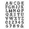 GLOBLELAND Letter and Number Clear Stamps for Card Making 8.3×5.8