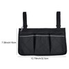 Wheelchair Side Bag, Waterproof Wheelchair Armrest Pouch Bag Organizer Pocket