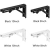 2 Pieces Heavy Duty Metal Folding Shelf Brackets – Triangular