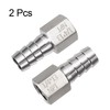 HARFINGTON 2pcs Stainless Steel Barbed Fitting 1/4" NPT Female to