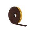 STORMGUARD Brown 05SR033010MB 10m EPDM 'E' Profile Self-Adeshive Rubber Draught