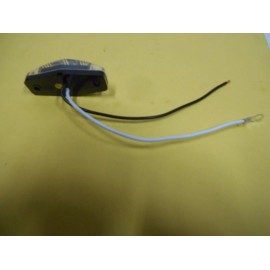 OPTRONICS *CLEAR/AMBER LED TRAILER LIGHT 2 DIODE 1X2.5 CLEARANCE MARKER CHROME BEZEL