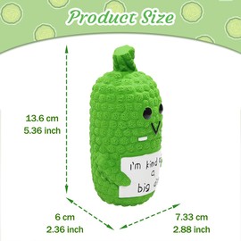 LLSPET Pickle Squeaky Dog Toys, Novelty Funny Latex Chew Dog Toys for Teething Puppies, Mild Chewing Small, Medium, Large Dogs, Pet Dogs Supplies Newborn Puppy Gift