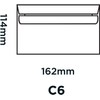 KARRMA | C6 Premium Quality Office White Mailing Envelopes 80
