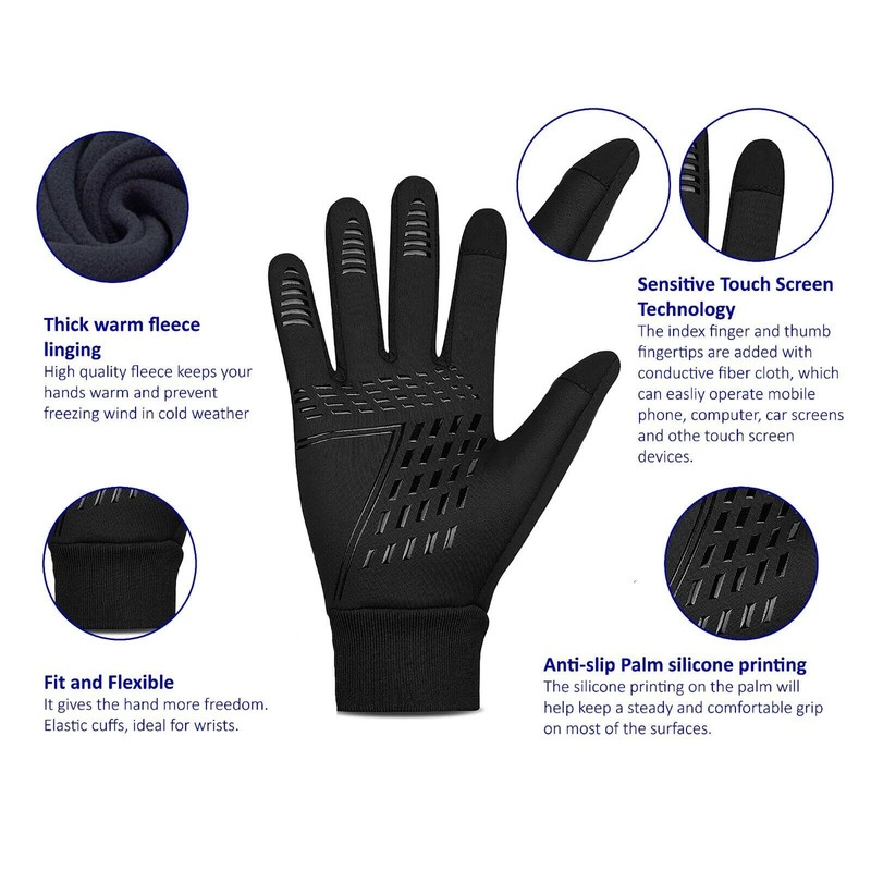 3S SPORTS Men's Cycling Winter Warm Windproof Waterproof Anti-slip Thermal