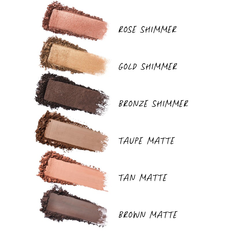 Wunderbrow Day To Night Essentials Eyeshadow Palette, Vegan & Cruelty