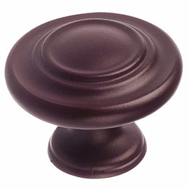 Richelieu Hardware BP10734ORB Notre-Dame Collection 1 5/16-inch (34 mm) Oil-Rubbed Bronze Traditional Cabinet and Drawer Mushroom Knob for Kitchen, Bathroom, and Furniture