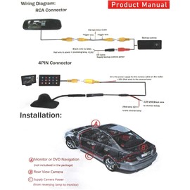 FUZIDDN Tailgate Handle with Backup Camera for 2007-2014 Chevy Silverado & GMC Sierra 1500/2500/3500 – 170° Wide-Angle, IP68 Waterproof, OEM Fit Reverse Camera Kit w/Keyhole & Night Vision