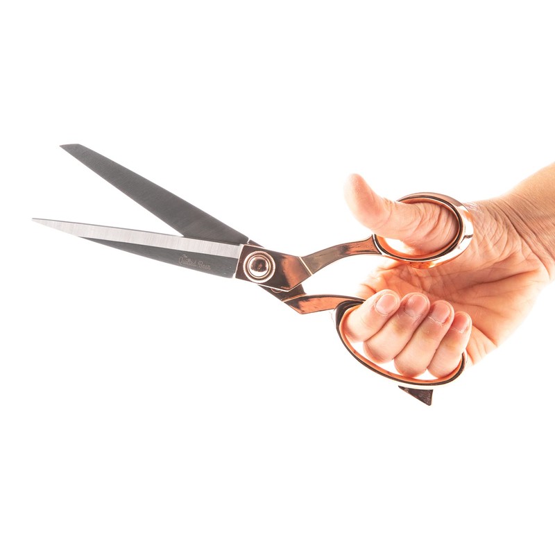 The Quilted Bear Rose Gold Dressmaking Scissors - Premium Heavy