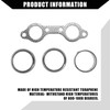 A ABSOPRO 1 Set Exhaust Silencer Pipe Manifold Seal Spring