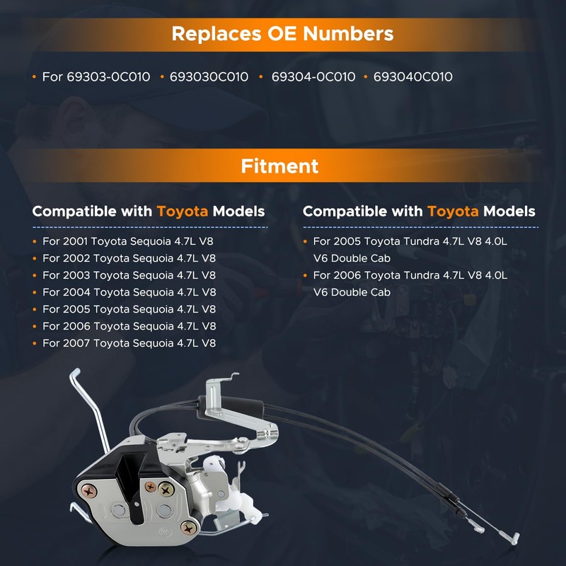 Front Driver Left Side Door Lock Latch Actuator Compatible with