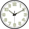 Mabpedo Glow in The Dark Wall Clock, 8" Silent Non-Ticking