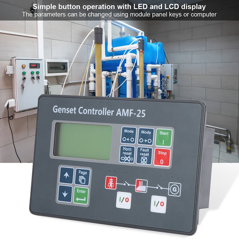 AMF-25 Genset Controller Self-Start Control Screen for Diesel Generator DC