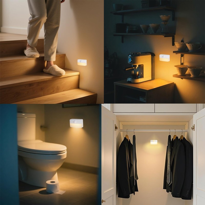 Coolilumi - Luz nocturna con sensor de movimiento para interiores,