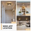 Outdoor Ceiling Light with Motion Sensor, Industrial Farm House Flush