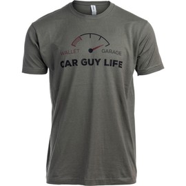 Ann Arbor T-shirt Co. Car Guy - Full Garage, Empty Wallet | Funny Auto Racing Mechanic Restoration Classic T-Shirt - X-Large
