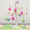 24 x Easter Eggs for Hanging, Colourful Plastic Eggs Easter,