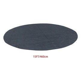 HOSTIC 15FT Round Outdoor Inflatable Hot Tub Mat Pool Liner Pad for Above Ground Pools Seamless Comfort Black
