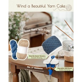 Adhafera Yarn Winder, Yarn Ball Winder for Crocheting, The Helper for Knitting Enthusiast
