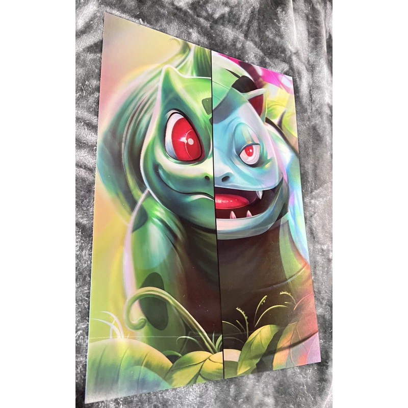 Unbranded Pokémon 3D Poster 3D Lenticular Flip Effect,3Images In One,
