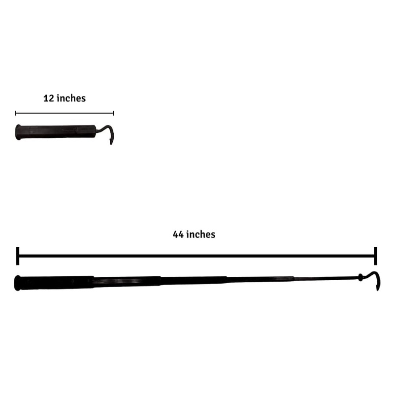 Lazy Cowboy Telescoping Hook Pole 12"-44" - Ideal Reaching Tool