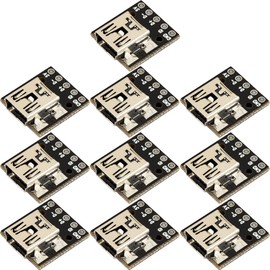 naughtystarts Mini USB to DIP Adapter Board Female Mini USB Breakout Board 2.54mm / 0.1" Pitch 5 Pins Output (Pack of 10pcs)