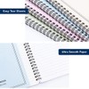 LELYFIT Pack of 4 A5 Spiral Notebooks, 120 Pages/60 Sheets,