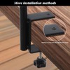 FEED GARDEN Deck Bird Feeder Pole, 42 Inches, Multiple Hooks,