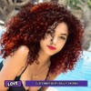 PORSMEER Pelucas Afro Rizadas De 35 Cm Para Mujer, Cortas,