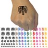 Skeleton Rib Cage Temporary Tattoo Water Resistant Fake Body Art