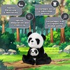 Mom and Baby Stuffed Animal Panda, 11" and 5.5", Safari