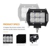 Auxbeam 4" LED Pods 18W LED Light Bar Flood Beam